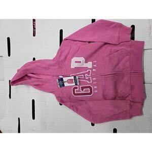 GAP Original Pink Hooded Zip-Up Sweatshirt for Kids